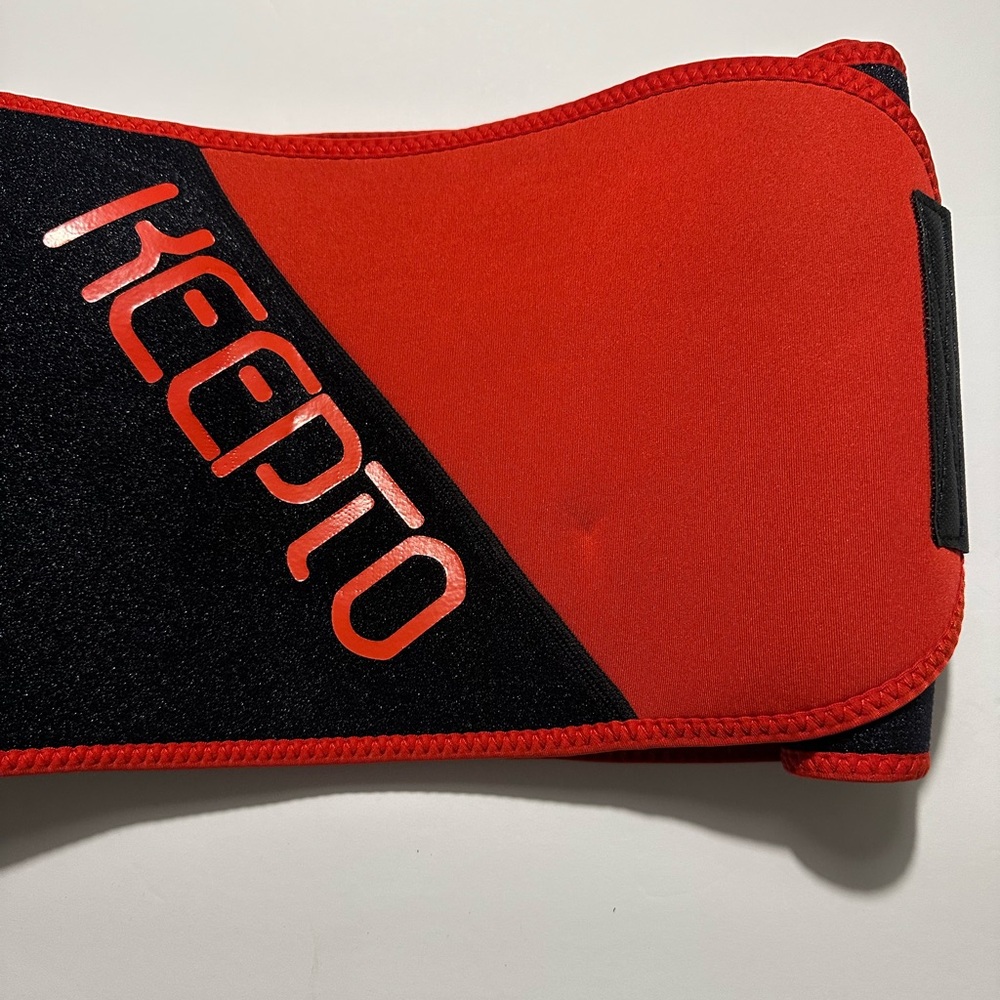 Keepto Black and Red Neoprene Waist Trimmer